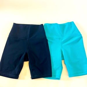 Lot of two pairs of XXS bike shorts Athleta and Five Dancewear